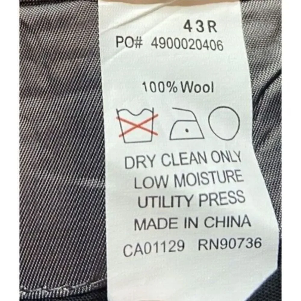 Lauren Ralph Lauren Sport‎ Coat Jacket Men 43 R Brown Tweed Wool Herringbone